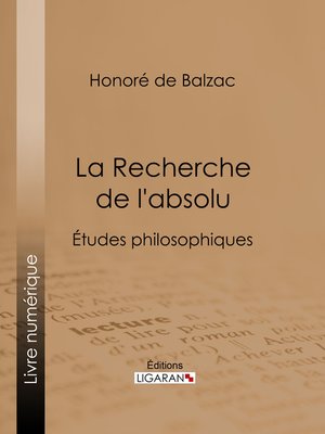 cover image of La Recherche de l'absolu